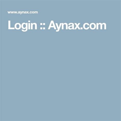 aynax login|aynax login uk.